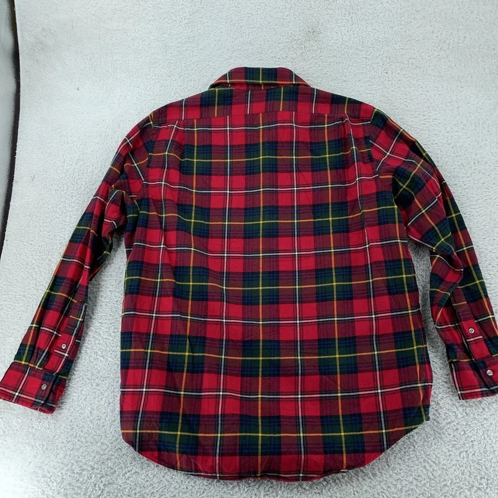 Polo Ralph Lauren Shirt Mens XL Red Plaid Tartan Button Down Long Sleeve Pony‎